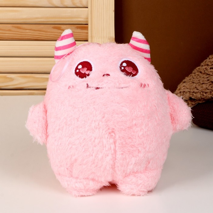 Мягкая игрушка «Монстрик», 20 см, цвет розовый Мягкая игрушка «Монстрик», 20 см, цвет розовый