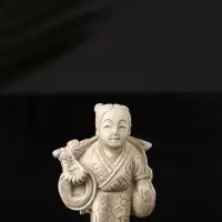 Набор фигурок &laquo;Нэцкэ&raquo;, 5 шт., 20&times;10&times;7 см, бежевый