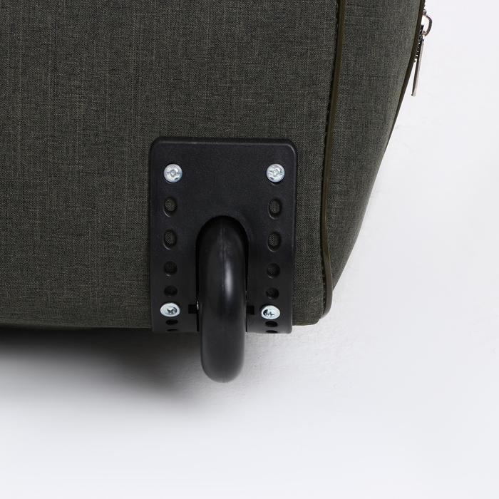 Сумка дорожная на колёсах, отдел на молнии, с увеличением, наружный карман, цвет хаки Сумка дорожная на колёсах, отдел на молнии, с увеличением, наружный карман, цвет хаки