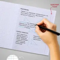 Тетрадь 96 листов в клетку Calligrata &laquo;Смайлики&raquo;, обложка мелованный картон, блок офсет, МИКС