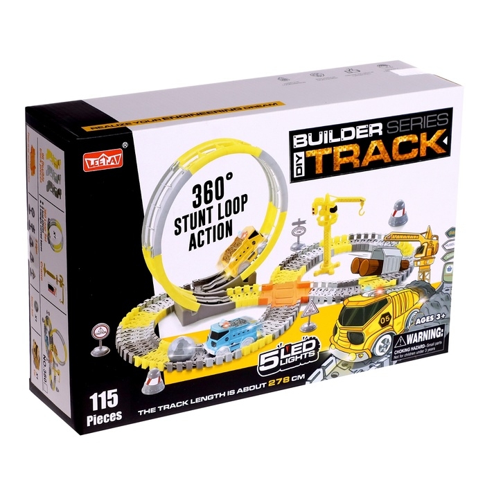 Автотрек «Стройка», гибкий, 115 деталей Автотрек «Стройка», гибкий, 115 деталей