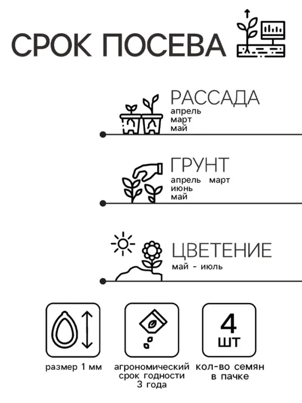 Семена цветов Гвоздика бородатая &laquo;Черри бренди&raquo;, F1, 4 шт., двулетник, &laquo;Гавриш&raquo;