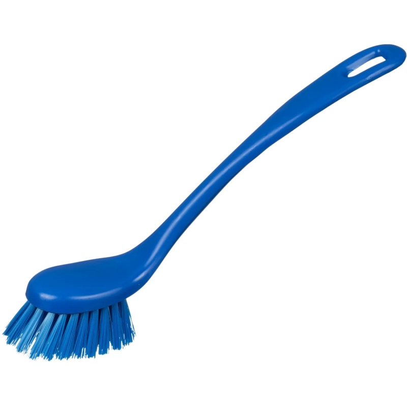 Щетка для мытья посуды FBK, удлинненная полужесткая 225х35мм синяя 10466-2