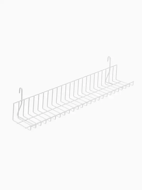 Полка на сетку 60&times;10&times;12 см, цвет белый