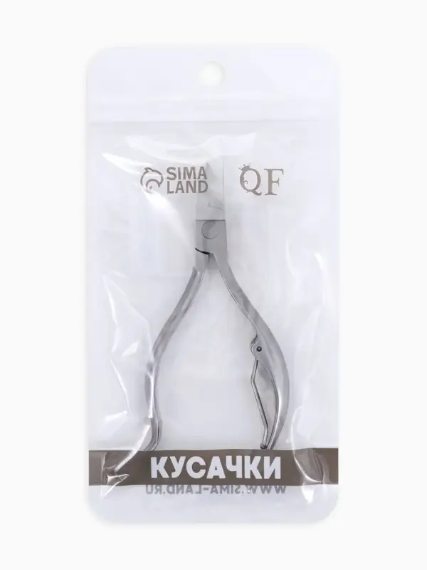 Кусачки педикюрные, с колпачком, изогнутая ручка, изогнутое лезвие, 11 см, длина лезвия-15 мм