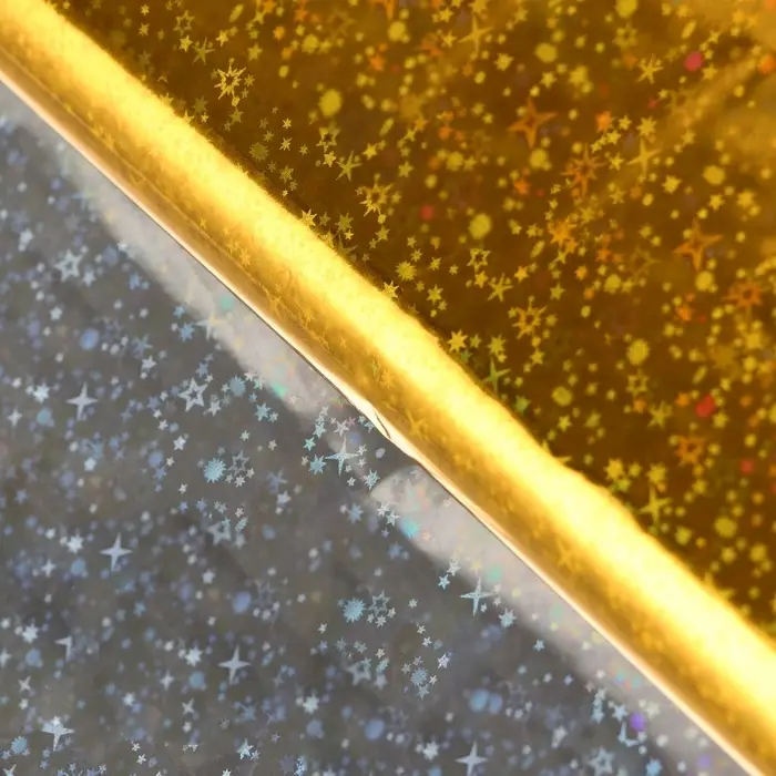 Пленка голографическая, «Звёздное небо», золотая, 70 см × 1 м Пленка голографическая, «Звёздное небо», золотая, 70 см × 1 м