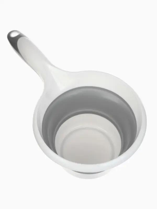 Ковшик для купания детский, складной, 1 л, цв. белый/серый Ковшик для купания детский, складной, 1 л, цв. белый/серый
