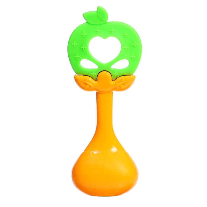 Набор погремушек с прорезывателем для зубов «Фруктики. Яблоко», 4 шт Набор погремушек с прорезывателем для зубов «Фруктики. Яблоко», 4 шт