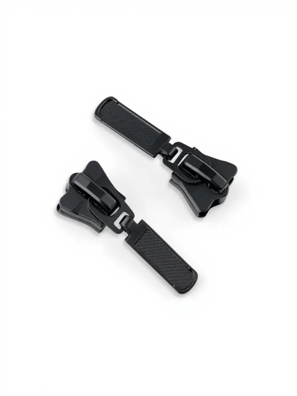 Бегунок для молнии &laquo;Трактор&raquo;, №8, автоматический, набор 10 шт., чёрный