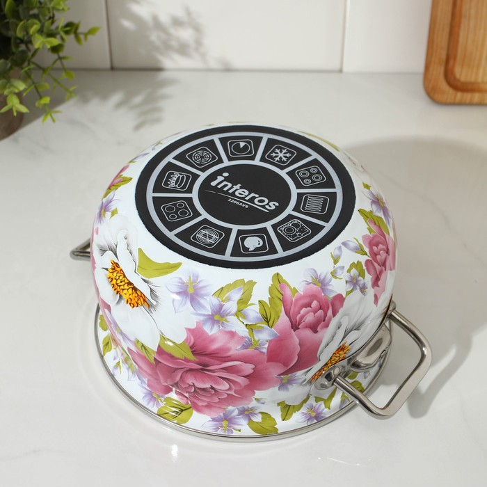 Кастрюля эмалированная «Пион», 3.1 л, индукция Кастрюля эмалированная «Пион», 3.1 л, индукция