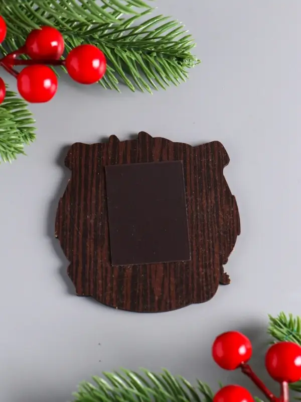 Магнит новогодний подкова  Магнит новогодний подкова "На счастье" 7х7 см