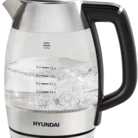 Чайник HYK-G9408 1,9л 2200Вт черный (стекло)