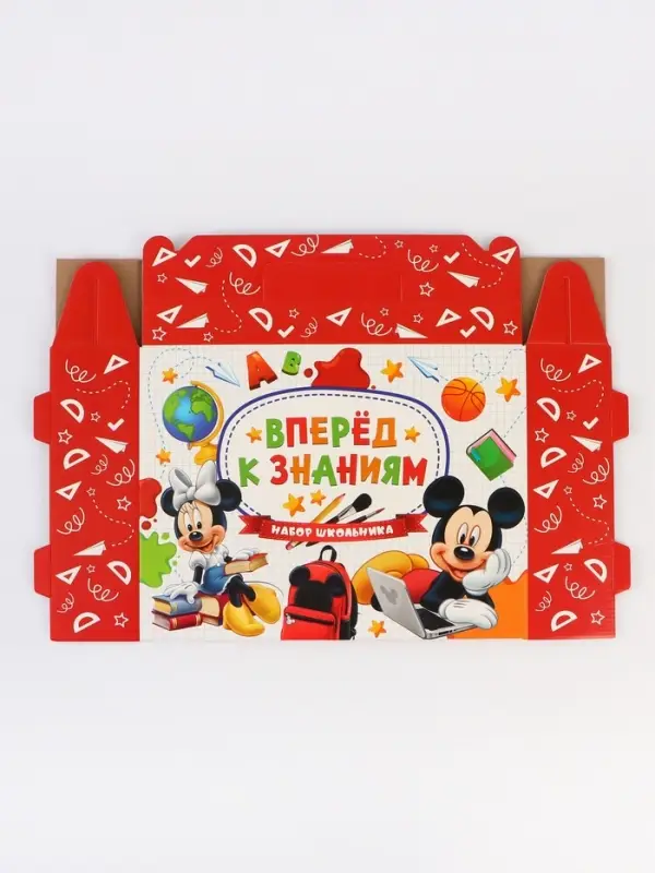 Коробка складная «Вперёд к знаниям», Микки Маус, 33,7 х 25,7 х 7,9 см Коробка складная «Вперёд к знаниям», Микки Маус, 33,7 х 25,7 х 7,9 см