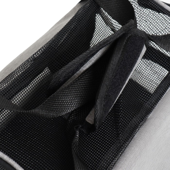 Сумка-переноска сетчатая, 42 х 21 х28 см, серая Сумка-переноска сетчатая, 42 х 21 х28 см, серая