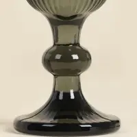 Бокалы для шампанского SL Home &laquo;Модерн&raquo;, 150 мл, 5.5&times;18.5 см, набор 2 шт., стекло, графитовые