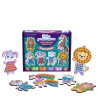 Набор для творчества. Вышивка по деревянным трафаретам "Весёлые друзья"