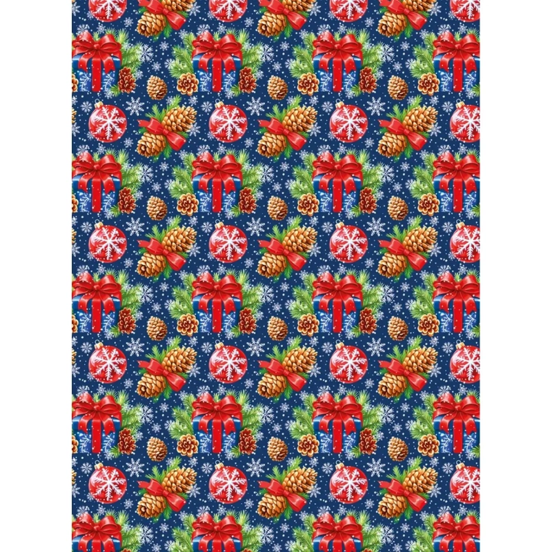 Бумага упаковочная для сувен. продукции с рисунком, 80г/м2 100х70 арт.95240