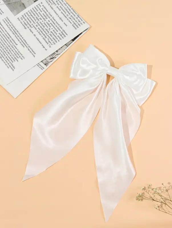 Заколка-автомат для волос "Абель" 35х19 см, белый