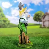 Садовая фигура из полистоуна &laquo;Заяц - фермер&raquo;, 24&times;20&times;52.5 см