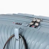 Чемодан на съёмных колёсах, 18", кодовый замок, 33&times;16&times;49 см, голубой