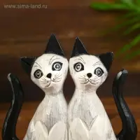 Сувенир дерево "Кошки с темными лапками" 4х13х13 см