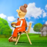 Садовая фигура из полистоуна «Бабка с дедкой», 54×48×22 см