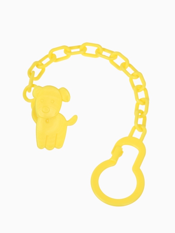 Пустышка классическая, с держателем, +0мес., цвет зеленый/желтый Пустышка классическая, с держателем, +0мес., цвет зеленый/желтый