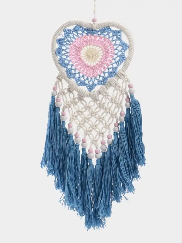 Ловец снов &laquo;Голубое сердце&raquo;, 17&times;50 см