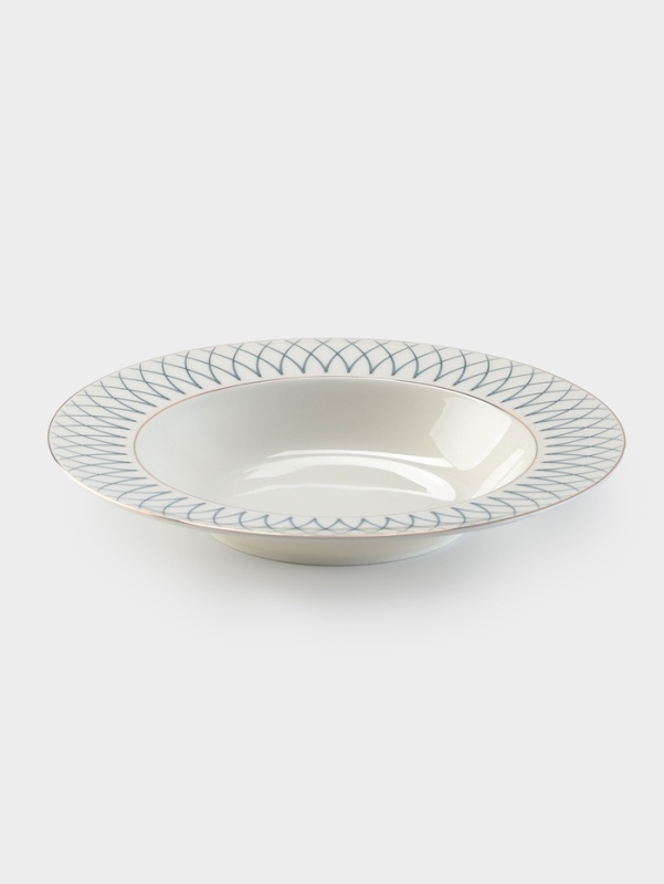 Тарелка глубокая WY Royal bird, d=21.5 см, фарфор