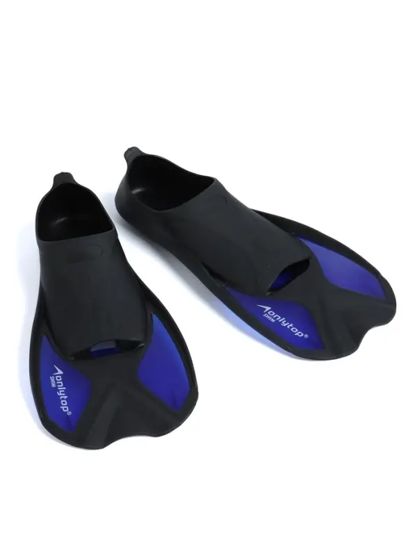 Ласты для плавания ONLYTOP, р. 42-43, чёрные, синие