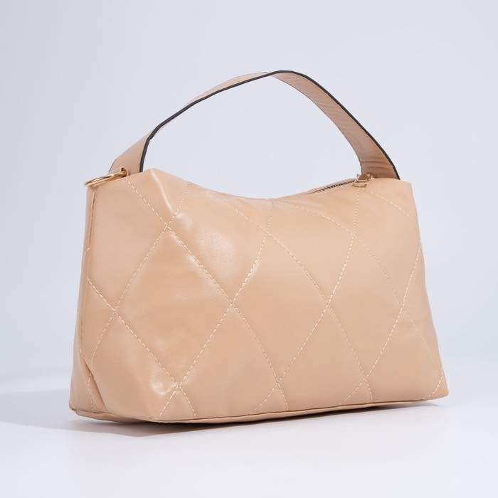 Сумка-багет на молнии, цвет бежевый Сумка-багет на молнии, цвет бежевый