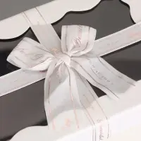 Набор подарочных коробок 3 в 1, прямоугольные с окном, белый, 23&times;16&times;9.5; 21&times;14&times;8; 19&times;12&times;6.5 см
