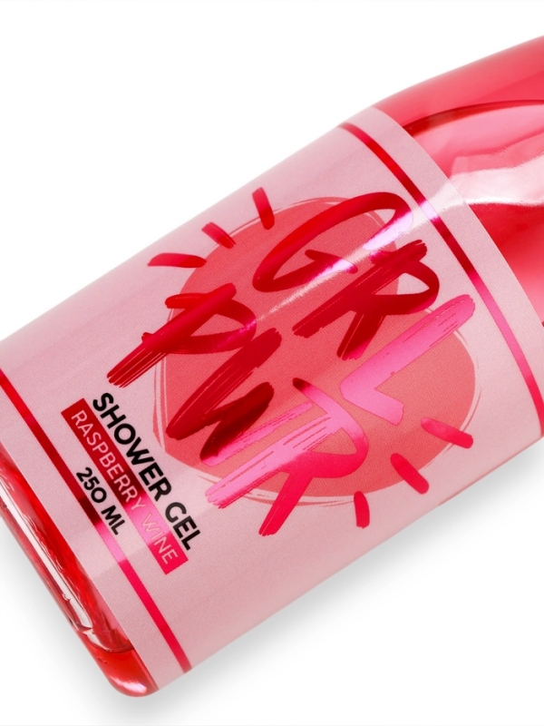 Гель для душа во флаконе шампанское GRL PWR, 250 мл, Новый Год Гель для душа во флаконе шампанское GRL PWR, 250 мл, Новый Год