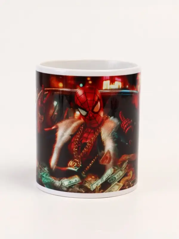 Кружка керамическаяв коробке «Человек паук деньги», 320 мл