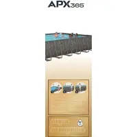 Бассейн каркасный Power Steel 956 х 488 х 132 см (фильтр-насос,лестница,тент) 561KJ