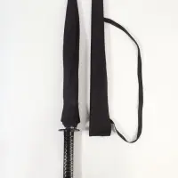 Зонт - трость полуавтоматический &laquo;Катана&raquo;, эпонж, 16 спиц, R=51/60 см, d=102 см, чёрный