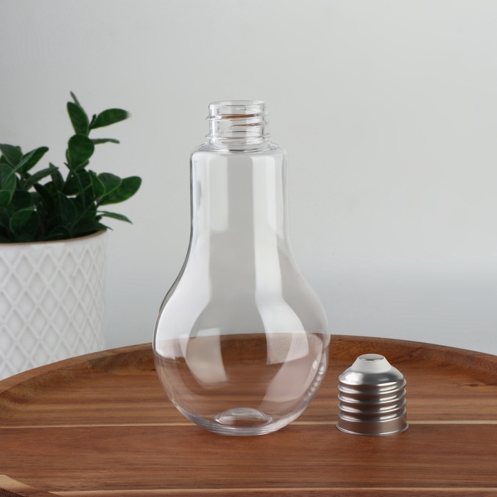 Бутылочка для хранения «Лампочка», 200 мл, цвет прозрачный Бутылочка для хранения «Лампочка», 200 мл, цвет прозрачный