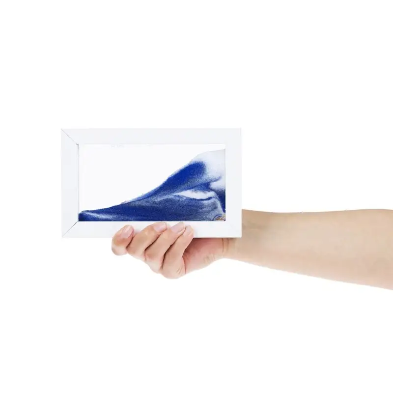 Песочная картина-антистресс Zenscape, белая с синим Песочная картина-антистресс Zenscape, белая с синим