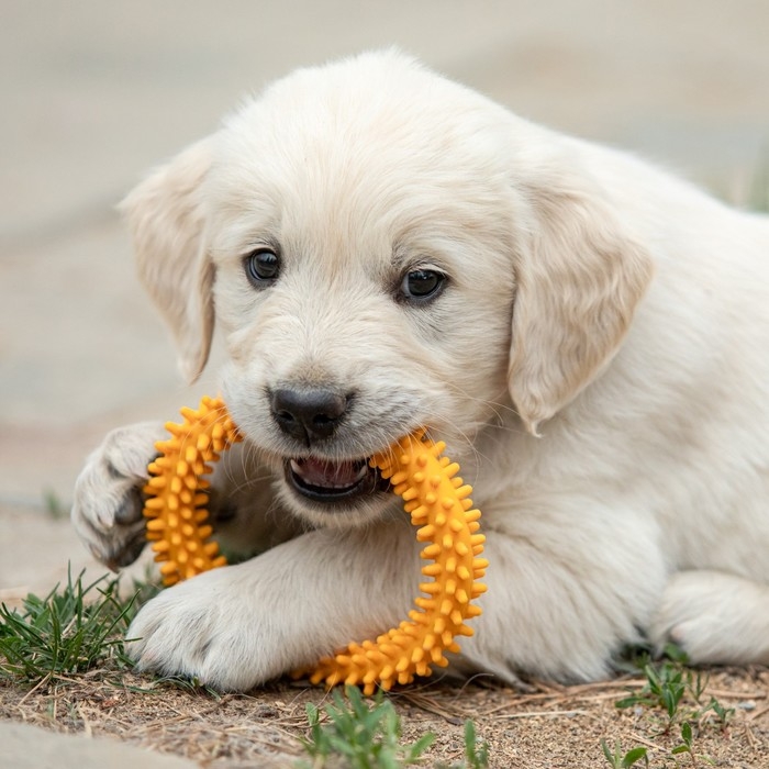 Игрушка плавающая для собак Игрушка плавающая для собак "Колючки" Пижон Premium, вспененный TPR, 11 см, жёлтая