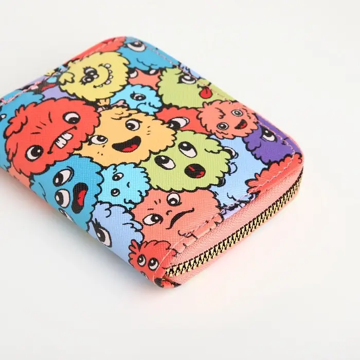 Кошелёк на молнии, разноцветный