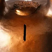 Копилка для денег &laquo;Бык гиря&raquo;, гипс, золото-бронза, 20&times;21&times;19 см