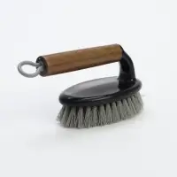 Щетка утюжок &laquo;Олаф&raquo; деревянная ручка, 15.5&times;6.8 см, чёрная