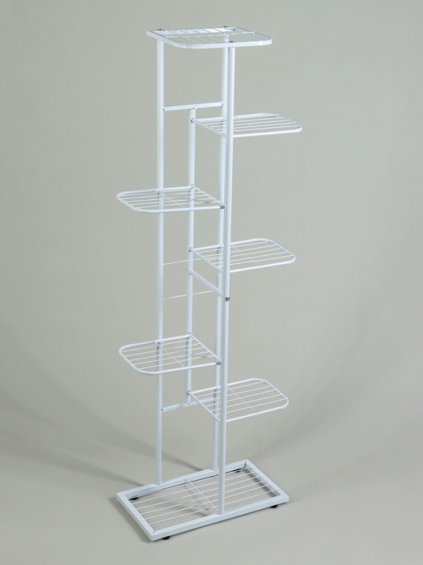 Подставка для цветов Greengo, 7 полок, 43 × 22 × 126 см, напольная, металл, белая Подставка для цветов Greengo, 7 полок, 43 × 22 × 126 см, напольная, металл, белая