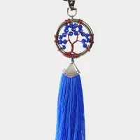 Брелок ловец снов "Древо жизни" 19 см, цв. синий Брелок ловец снов "Древо жизни" 19 см, цв. синий