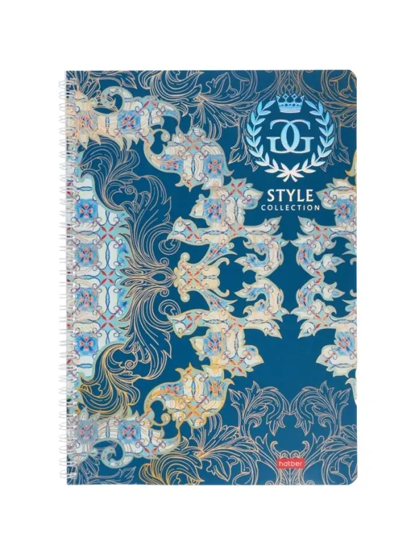 Тетрадь А4 96л кл Hatber Тетрадь А4 96л кл Hatber "От Кутюр. Выпуск №2", на гребне, многоур перф, 3D фольг 2В МИКС