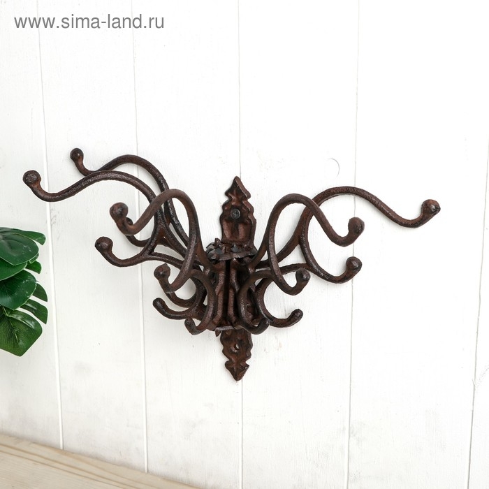 Крючки декоративные металл Крючки декоративные металл "Изгибы" 18х19,5х34 см