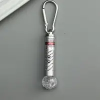 Фонарик - лазер брелок для ключей на карабине &laquo;Шар&raquo;, МИКС