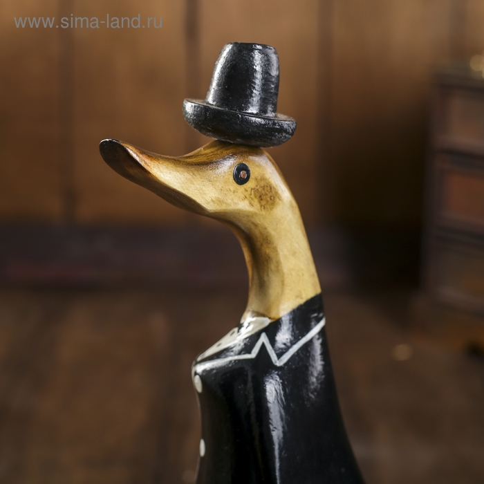 Сувенир Сувенир "Утка во фраке" дерево 13х9х27 см