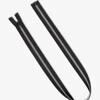 Молния &laquo;Трактор&raquo;, №5, разъёмная, замок автомат, 80 см, чёрная, белая, красная