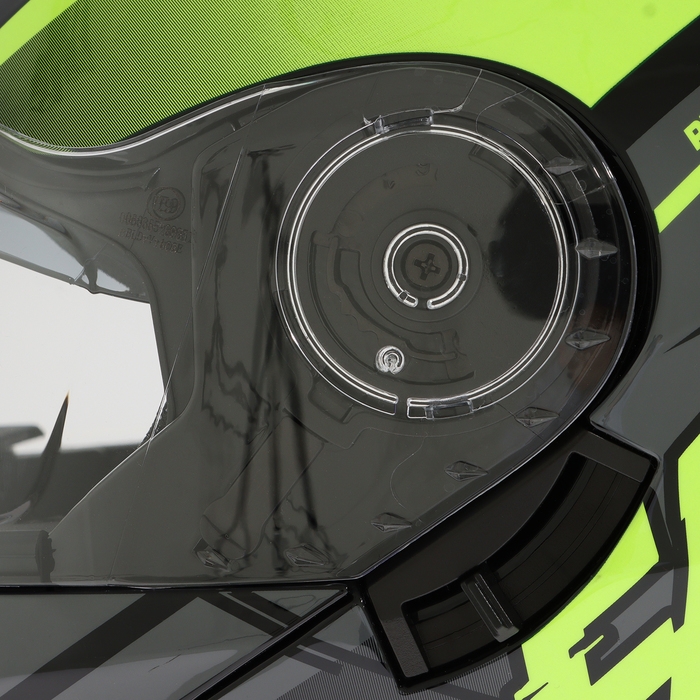 Шлем модуляр с двумя визорами, размер XXL (61), модель - BLD-160E, черно-желтый Шлем модуляр с двумя визорами, размер XXL (61), модель - BLD-160E, черно-желтый